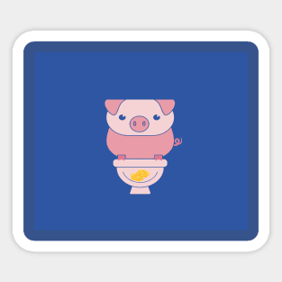 PIGGY BANK T SHIRT Sticker